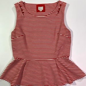 Postmark Striped Peplum Tank